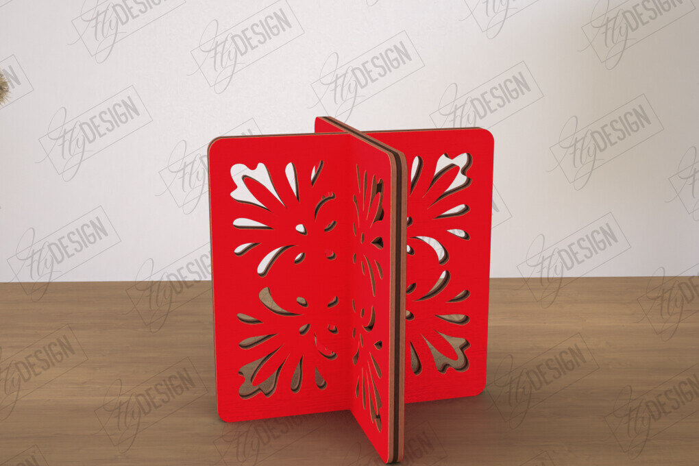 Intra απο ξύλο plywood 3mm-4mm πάχος 3D  Decor | Σχήμα κουτιού | Διακόσμηση σπιτιού Δίασταση 30x20 cm INTRAFABR-113994395