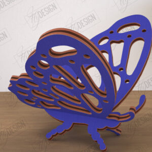 Intra απο ξύλο plywood 3mm-4mm πάχος 3D  Decor | Σχήμα πεταλούδας | CNC Δίασταση 30x20 cm INTRAFABR-113994382