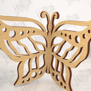 Intra απο ξύλο plywood 3mm-4mm πάχος 3D  Decor | Σχήμα πεταλούδας | CNC Δίασταση 30x20 cm INTRAFABR-113992046