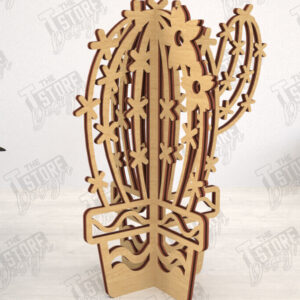 Intra απο ξύλο plywood 3mm-4mm πάχος 3D  Decor | Σχήμα Κάκτου|Διακόσμηση σπιτιού Δίασταση 30x20 cm INTRAFABR-113991999