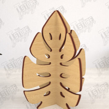 Intra απο ξύλο plywood 3mm-4mm πάχος 3D  Decor | Σχήμα φύλλου | Διακόσμηση σπιτιού Δίασταση 30x20 cm INTRAFABR-113992034 - Image 1