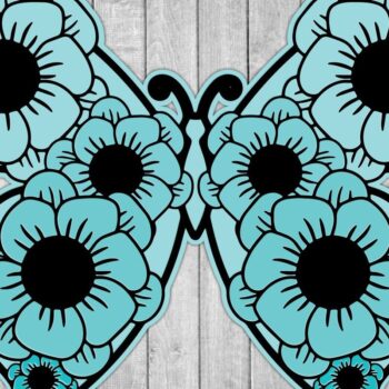 Intra απο ξύλο plywood 3mm-4mm πάχος 3D /Paper Cut Butterfly Δίασταση 15x15 cm INTRAFABR-39339834 - Image 1