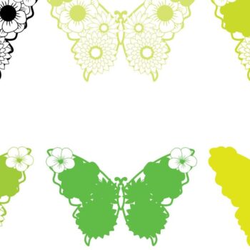 Intra απο ξύλο plywood 3mm-4mm πάχος 3D /Paper Cut Butterfly Δίασταση 15x15 cm INTRAFABR-39339832 - Image 2