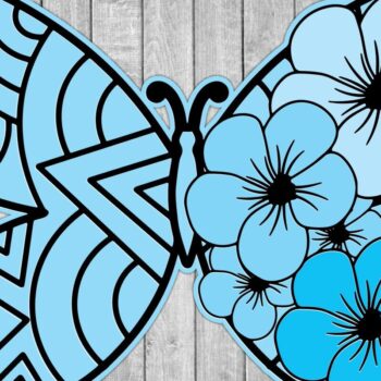 Intra απο ξύλο plywood 3mm-4mm πάχος 3D /Paper Cut Butterfly Δίασταση 15x15 cm INTRAFABR-39339837 - Image 1