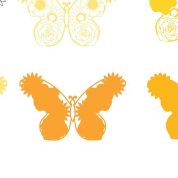 Intra απο ξύλο plywood 3mm-4mm πάχος 3D /Paper Cut Butterfly Δίασταση 15x15 cm INTRAFABR-39339829 - Image 2