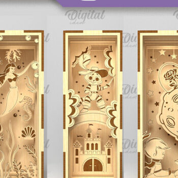 Intra απο ξύλο plywood 3mm-4mm πάχος 3D Layared Magic Book Nook Δίασταση 30x20 cm INTRAFABR-88909550 - Image 1
