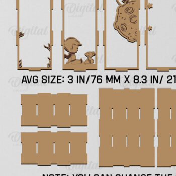 Intra απο ξύλο plywood 3mm-4mm πάχος 3D Layared Magic Book Nook Δίασταση 30x20 cm INTRAFABR-88909550 - Image 2