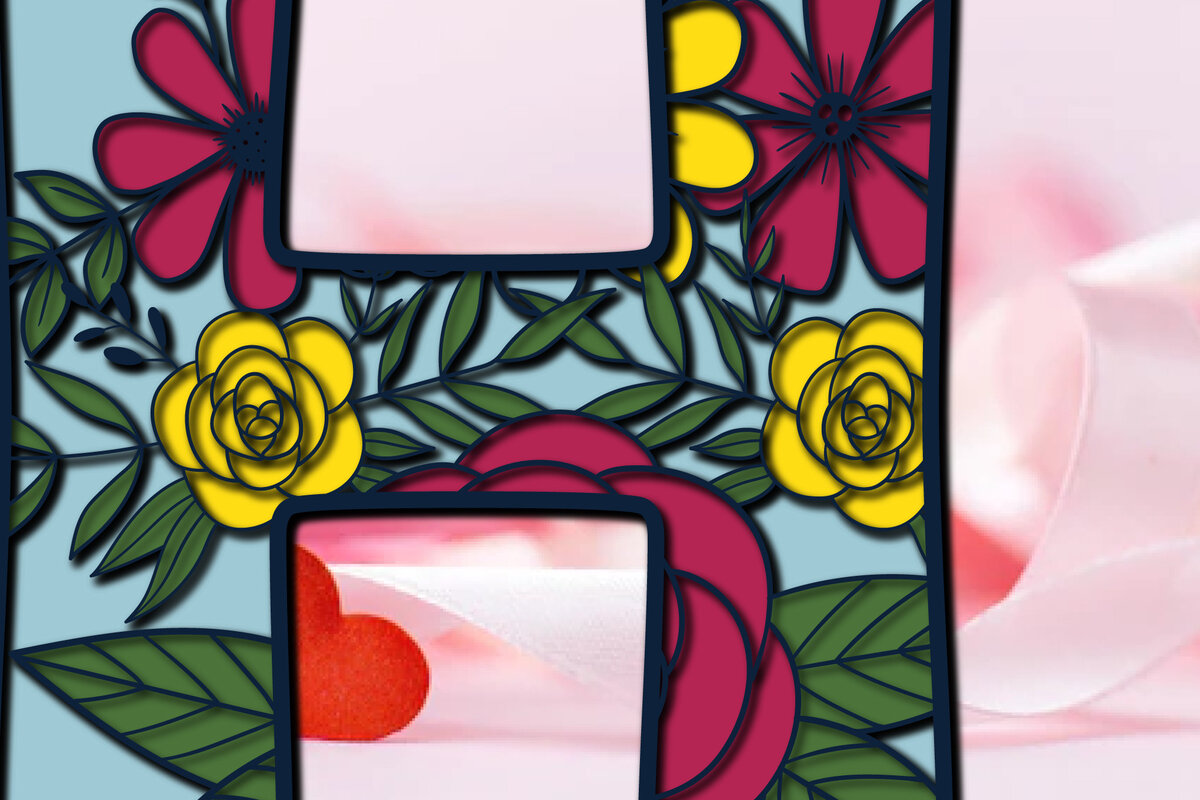 Intra απο ξύλο plywood 3mm-4mm πάχος 3d Layer Floral Alphabet H Δίασταση 15x15 cm INTRAFABR-28850378