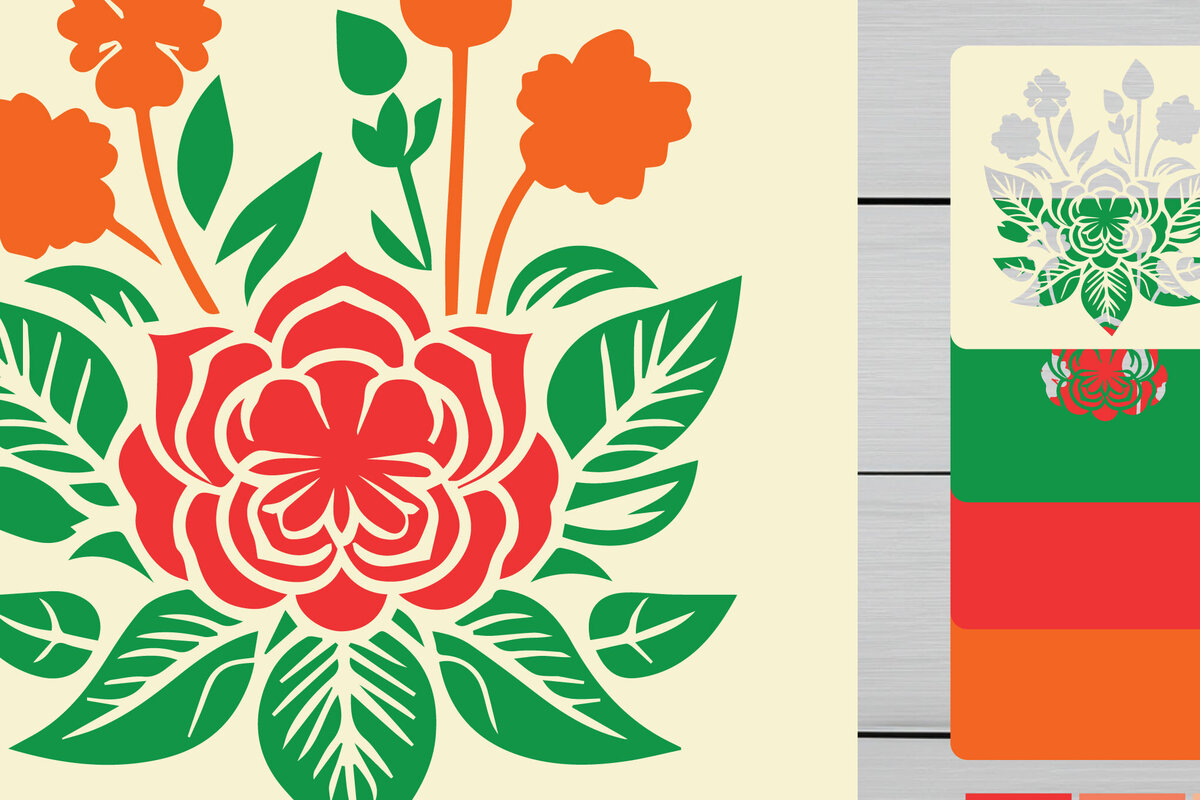 Intra απο ξύλο plywood 3mm-4mm πάχος 3D Layer Flower Cut File Decor Δίασταση 30x20 cm INTRAFABR-96143414