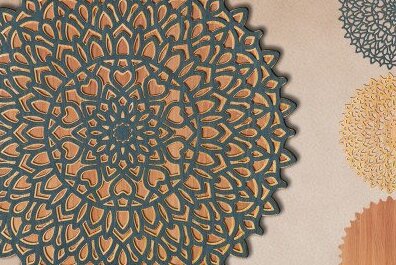 Intra απο ξύλο plywood 3mm-4mm πάχος 3D LAYER Mandala Δίασταση 30x30 cm INTRAFABR-45867669