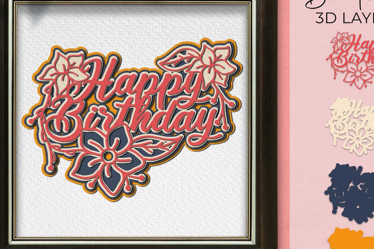 Intra απο ξύλο plywood 3mm-4mm πάχος Τρισδιάστατη κοπή χαρτιού γενεθλίων Δίασταση 15x15 cm INTRAFABR-14962317