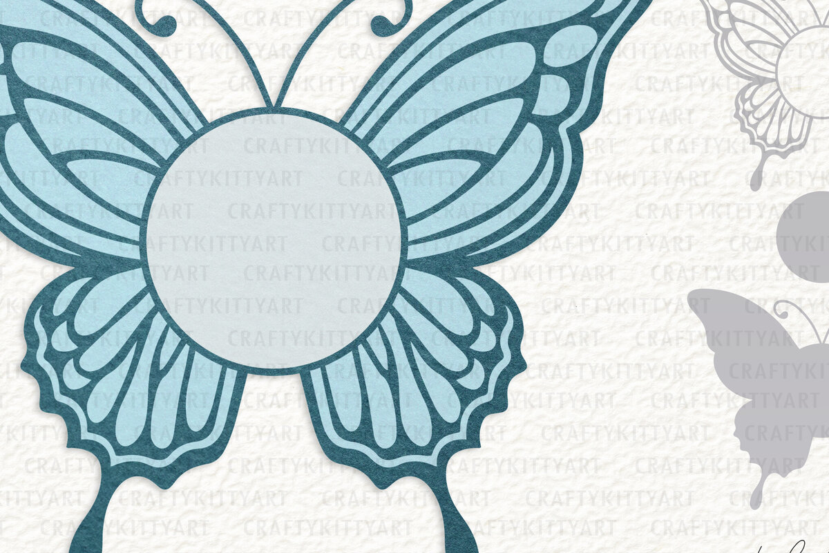 Intra απο ξύλο plywood 3mm-4mm πάχος Πλαίσιο μονογράμματος με 3d Layered Butterfly Δίασταση 7x7 cm INTRAFABR-121209801