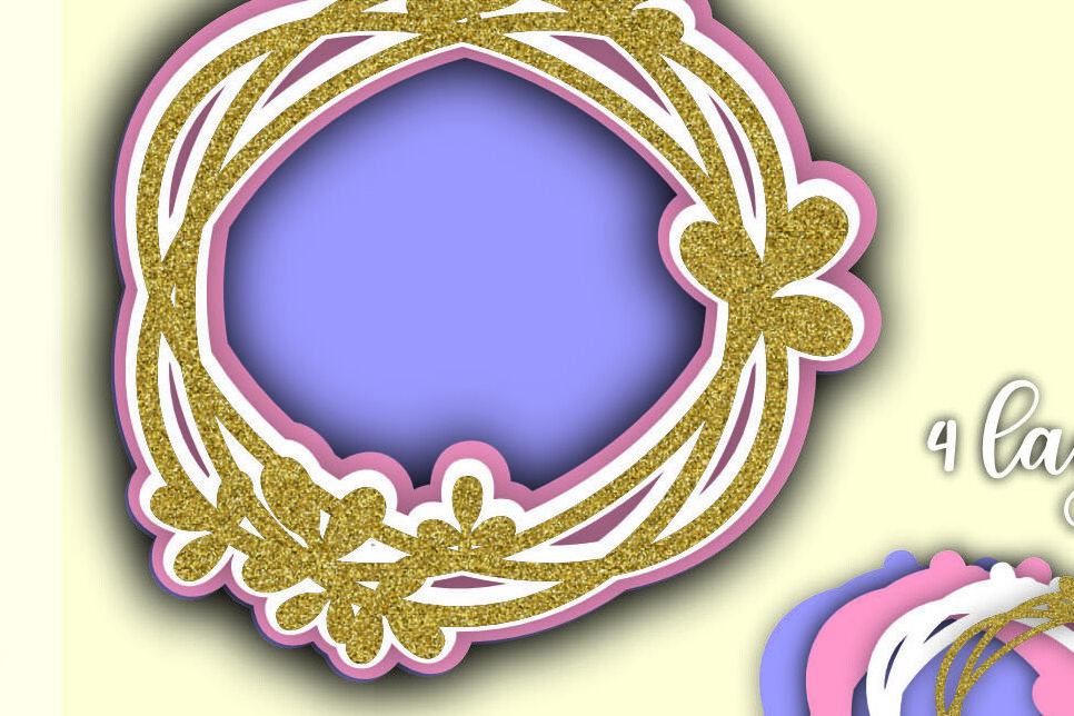 Intra απο ξύλο plywood 3mm-4mm πάχος 3d Layered Cake Topper Δίασταση 20x30 cm INTRAFABR-101030313 - Image 1