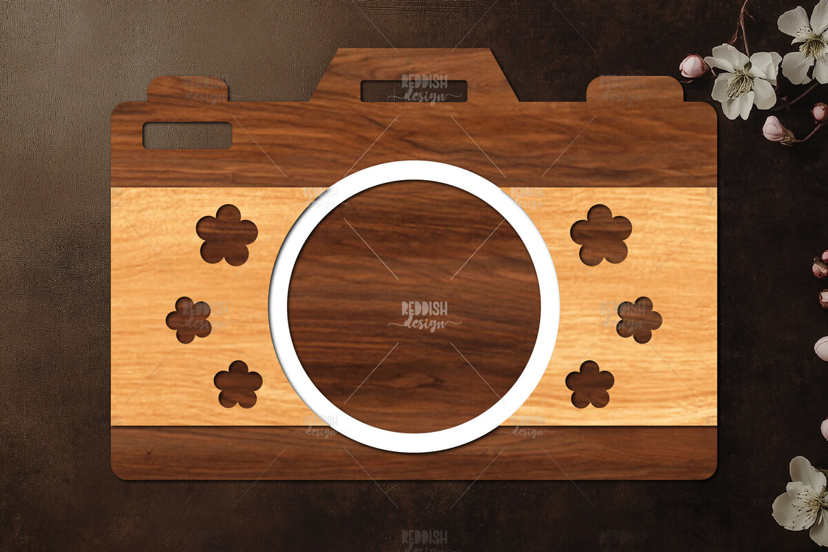 Intra απο ξύλο plywood 3mm-4mm πάχος Σχεδιασμός κάμερας με 3D επίπεδα Δίασταση 30x20 cm INTRAFABR-121720464 - Image 1