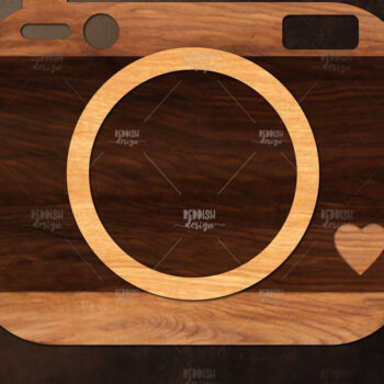 Intra απο ξύλο plywood 3mm-4mm πάχος Σχεδιασμός κάμερας με 3D επίπεδα Δίασταση 30x20 cm INTRAFABR-121720477 - Image 1