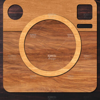 Intra απο ξύλο plywood 3mm-4mm πάχος Σχεδιασμός κάμερας με 3D επίπεδα Δίασταση 30x20 cm INTRAFABR-121720439 - Image 1