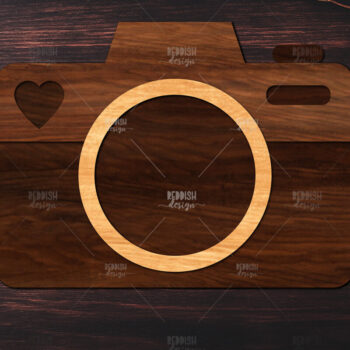 Intra απο ξύλο plywood 3mm-4mm πάχος Σχεδιασμός κάμερας με 3D επίπεδα Δίασταση 30x20 cm INTRAFABR-121720456 - Image 1