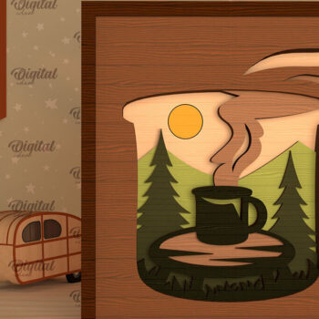 Intra απο ξύλο plywood 3mm-4mm πάχος κοπής με λέιζερ με 3D στρώσεις Δίασταση 30x20 cm INTRAFABR-96209176 - Image 6