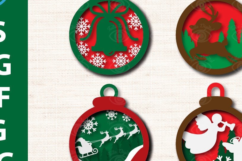 Intra απο ξύλο plywood 3mm-4mm πάχος Τρισδιάστατο χριστουγεννιάτικο σχέδιο Δίασταση 3x3 cm INTRAFABR-38299918