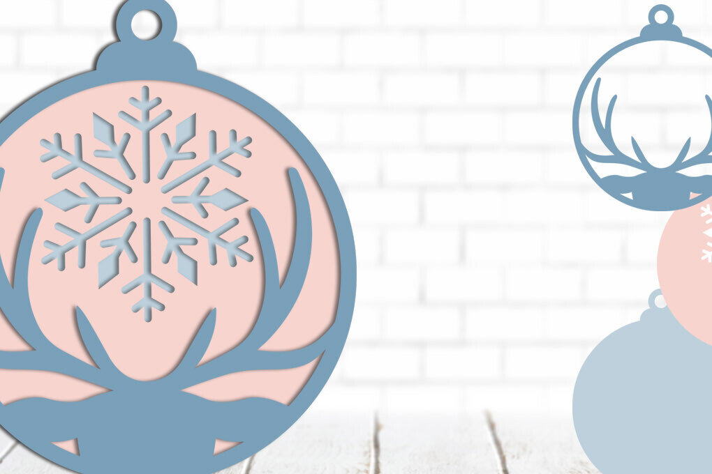 Intra απο ξύλο plywood 3mm-4mm πάχος Τρισδιάστατο χριστουγεννιάτικο στολίδι Δίασταση 8x8 cm INTRAFABR-80883009