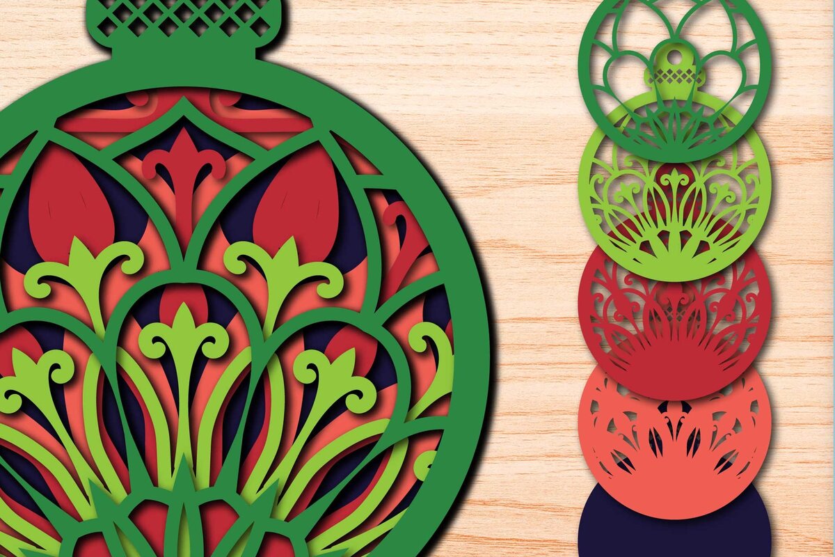 Intra απο ξύλο plywood 3mm-4mm πάχος Τρισδιάστατα χριστουγεννιάτικα στολίδια Δίασταση 8x8 cm INTRAFABR-75478992