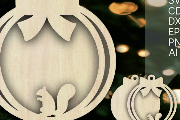 Intra απο ξύλο plywood 3mm-4mm πάχος Τρισδιάστατα χριστουγεννιάτικα στολίδια Δίασταση 8x8 cm INTRAFABR-104956950