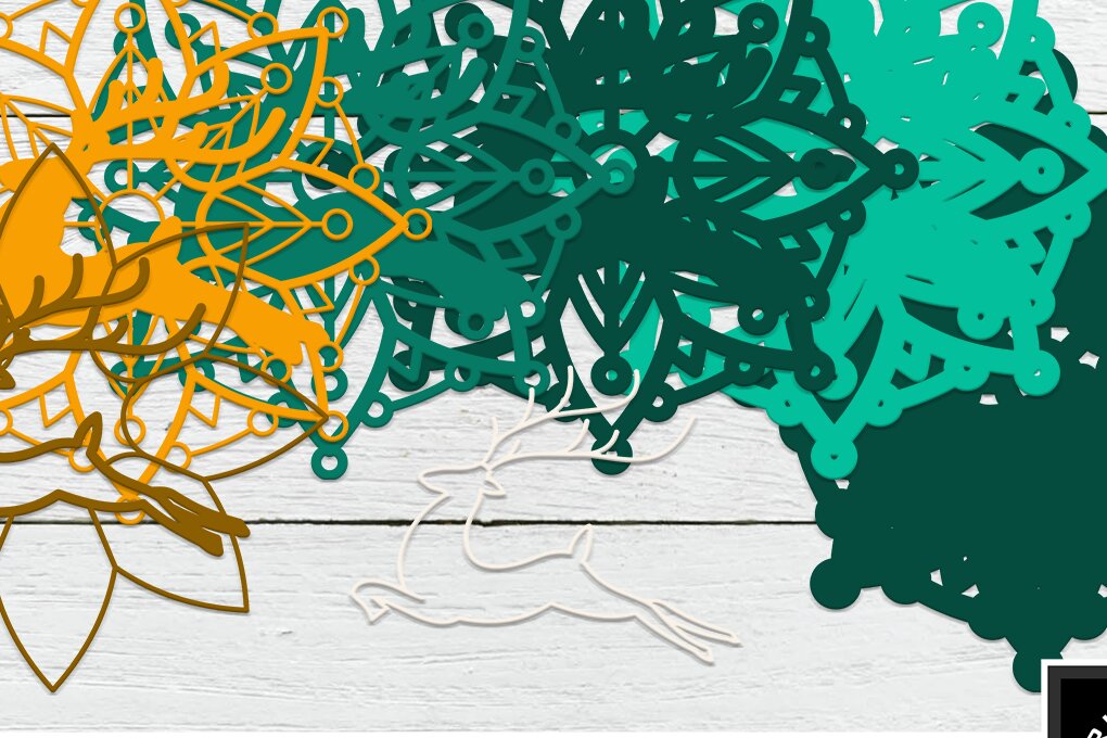 Intra απο ξύλο plywood 3mm-4mm πάχος Τρισδιάστατα χριστουγεννιάτικα στολίδια Δίασταση 8x8 cm INTRAFABR-6580587