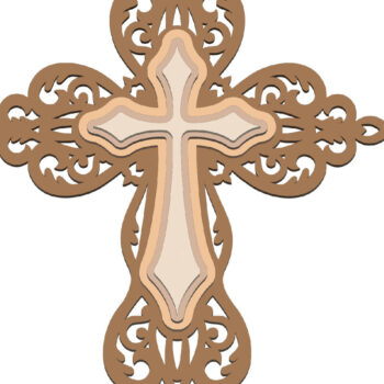 Intra απο ξύλο plywood 3mm-4mm πάχος Πρότυπο τρισδιάστατου σταυρού EPS Δίασταση 30x20 cm INTRAFABR-113256075 - Image 5