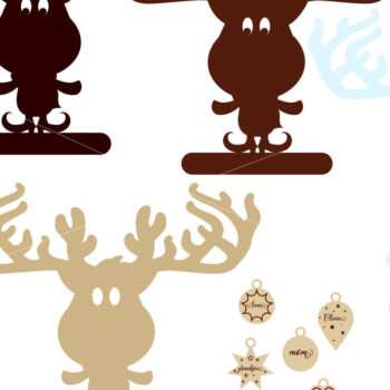 Intra απο ξύλο plywood 3mm-4mm πάχος 3D Layered EER CHRISTMAS | Αποκοπή αρχείου Δίασταση 15x15 cm INTRAFABR-21133204 - Image 6