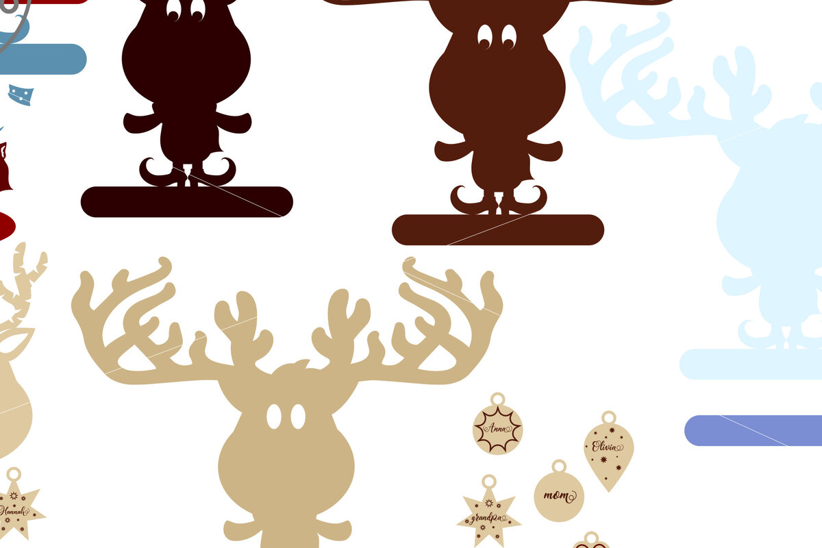 Intra απο ξύλο plywood 3mm-4mm πάχος 3D Layered EER CHRISTMAS | Αποκοπή αρχείου Δίασταση 15x15 cm INTRAFABR-21133204 - Image 6