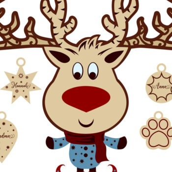 Intra απο ξύλο plywood 3mm-4mm πάχος 3D Layered EER CHRISTMAS | Αποκοπή αρχείου Δίασταση 15x15 cm INTRAFABR-21133204 - Image 7
