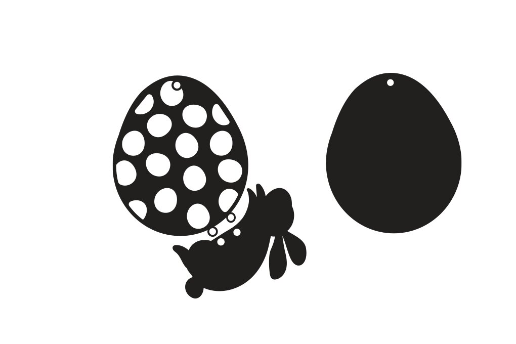 Intra απο ξύλο plywood 3mm-4mm πάχος Πασχαλινό σκουλαρίκι λαγουδάκι με 3D στρώσεις Δίασταση 3x3 cm INTRAFABR-62440377