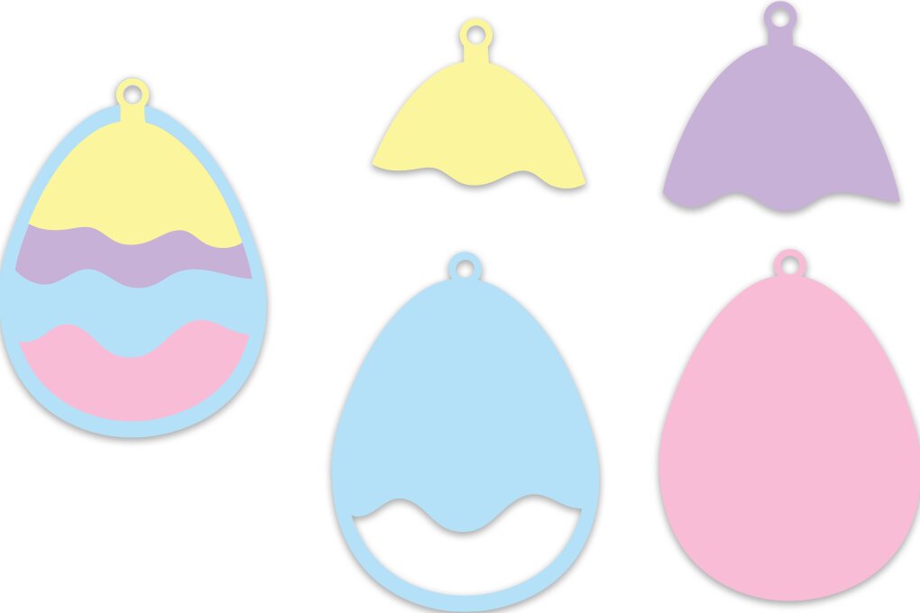 Intra απο ξύλο plywood 3mm-4mm πάχος Πασχαλινό σκουλαρίκι με 3D στρώσεις Δίασταση 3x3 cm INTRAFABR-62440476