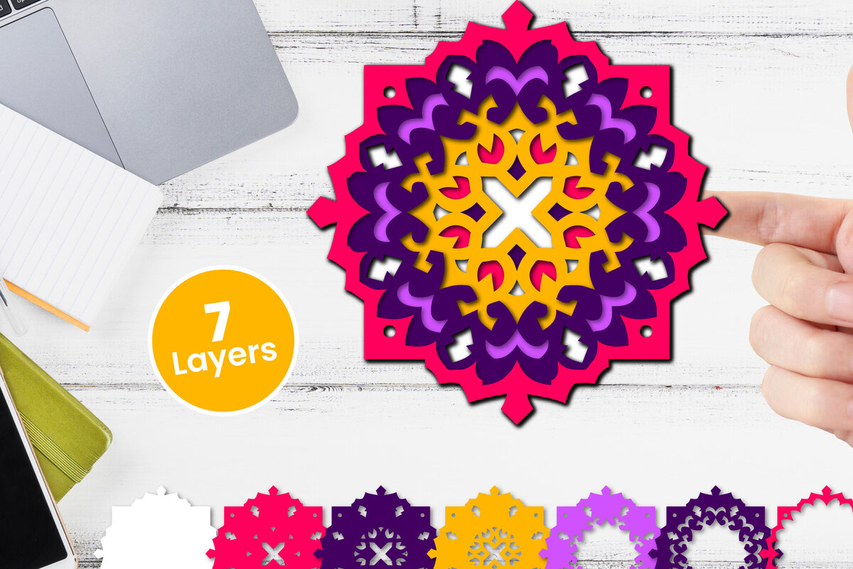 Intra απο ξύλο plywood 3mm-4mm πάχος Τρισδιάστατο floral χαρτί κοπής Δίασταση 12x12 cm INTRAFABR-118501866