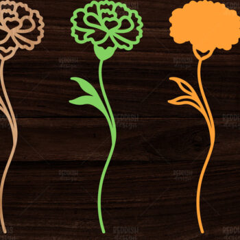 Intra απο ξύλο plywood 3mm-4mm πάχος Τρισδιάστατη λουλουδιών Δίασταση 15x15 cm INTRAFABR-113995682 - Image 1