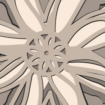 Intra απο ξύλο plywood 3mm-4mm πάχος 3d Layered Flower Mandala/Cricut Δίασταση 30x30 cm INTRAFABR-65639577 - Image 4