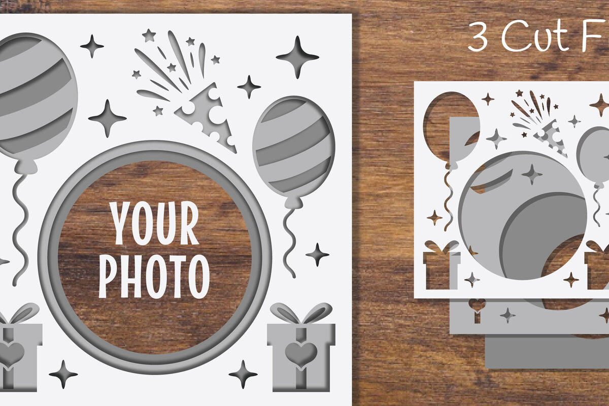 Intra απο ξύλο plywood 3mm-4mm πάχος 3D Layered Frame Party Papercut 3 Δίασταση 20x30 cm INTRAFABR-97119995