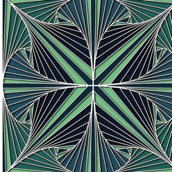 Intra απο ξύλο plywood 3mm-4mm πάχος Τρισδιάστατο γεωμετρικό πάνελ με στρώματα Δίασταση 8x8 cm INTRAFABR-62560589 - Image 2