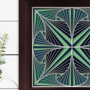 Intra απο ξύλο plywood 3mm-4mm πάχος Τρισδιάστατο γεωμετρικό πάνελ με στρώματα Δίασταση 8x8 cm INTRAFABR-62560589 - Image 5