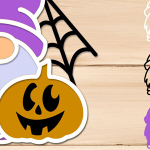 Intra απο ξύλο plywood 3mm-4mm πάχος 3d Layered Halloween Gnome, Pumpkin Δίασταση 15x15 cm INTRAFABR-105207542