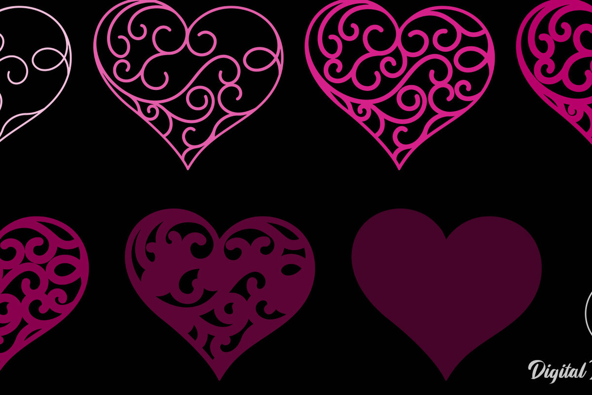 Intra απο ξύλο plywood 3mm-4mm πάχος 3D Layered Heart Cut Δίασταση 12x12 cm INTRAFABR-14712790 - Image 8