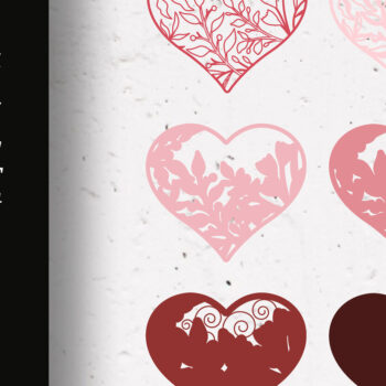 Intra απο ξύλο plywood 3mm-4mm πάχος Τρισδιάστατο κομμένο Heart Mandala Δίασταση 12x12 cm INTRAFABR-53058654 - Image 2