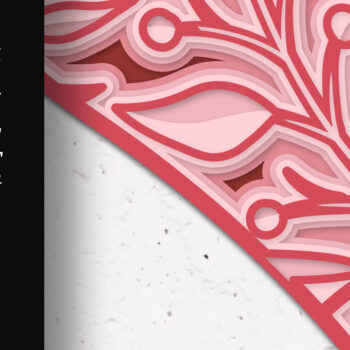 Intra απο ξύλο plywood 3mm-4mm πάχος Τρισδιάστατο κομμένο Heart Mandala Δίασταση 12x12 cm INTRAFABR-53058654 - Image 3