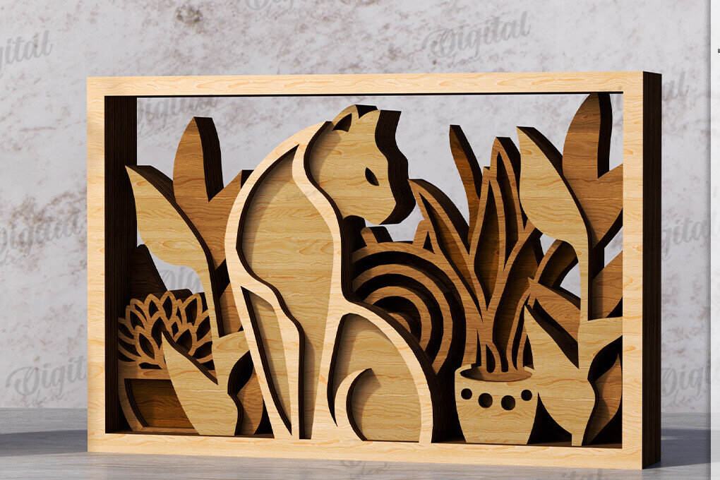 Intra απο ξύλο plywood 3mm-4mm πάχος Διακόσμηση σπιτιού με 3D επίπεδα Δίασταση 30x20 cm INTRAFABR-119972812