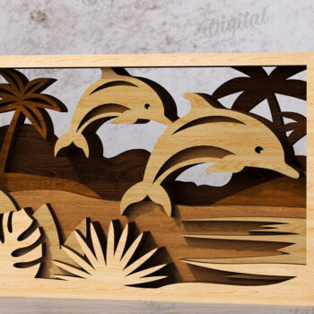 Intra απο ξύλο plywood 3mm-4mm πάχος Διακόσμηση σπιτιού με 3D επίπεδα Δίασταση 30x20 cm INTRAFABR-119972897 - Image 1