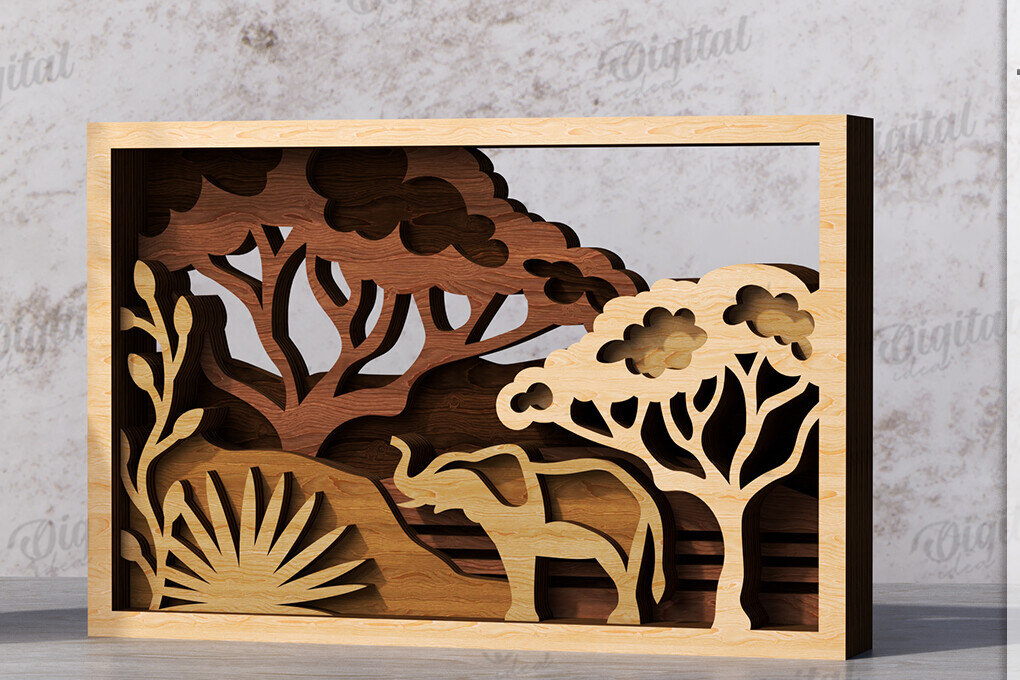 Intra απο ξύλο plywood 3mm-4mm πάχος Διακόσμηση σπιτιού με 3D επίπεδα Δίασταση 30x20 cm INTRAFABR-119973469