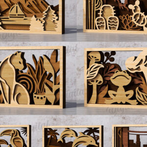 Intra απο ξύλο plywood 3mm-4mm πάχος διακοσμήσεων σπιτιού με 3D επίπεδα Δίασταση 30x20 cm INTRAFABR-120165532