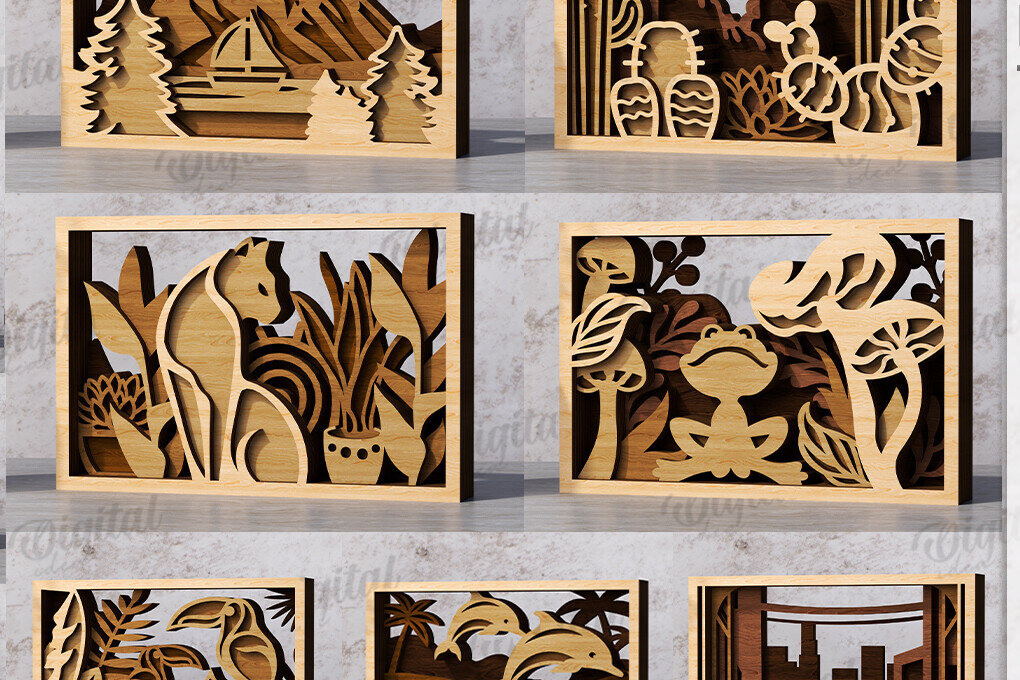 Intra απο ξύλο plywood 3mm-4mm πάχος διακοσμήσεων σπιτιού με 3D επίπεδα Δίασταση 30x20 cm INTRAFABR-120165532