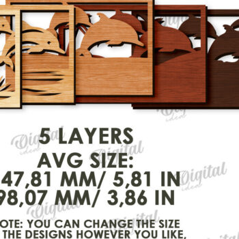 Intra απο ξύλο plywood 3mm-4mm πάχος διακοσμήσεων σπιτιού με 3D επίπεδα Δίασταση 30x20 cm INTRAFABR-120165532 - Image 4