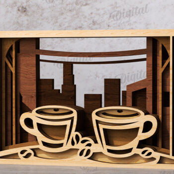 Intra απο ξύλο plywood 3mm-4mm πάχος διακοσμήσεων σπιτιού με 3D επίπεδα Δίασταση 30x20 cm INTRAFABR-120165532 - Image 5